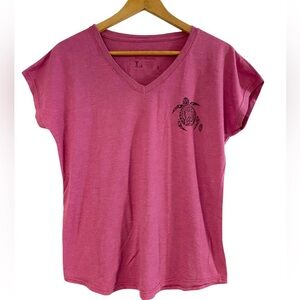 Maui Hawaii Turtle print T-Shirt, L